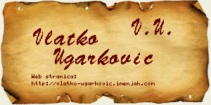 Vlatko Ugarković vizit kartica